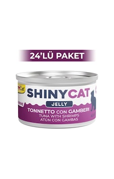 Gimcat Shinycat Jöle İçinde Ton Balıklı ve Karidesli Kedi Konservesi 24 x 70 G Gimcat Shinycat Jöle İçinde Ton Balıklı ve Karidesli Kedi Konservesi 24 x 70 G