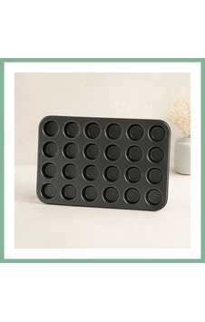 Bşkvirgo 24 Gözlü Metal Muffin Kek Kalıbı Siyah Bsk2026 Bşkvirgo 24 Gözlü Metal Muffin Kek Kalıbı Siyah Bsk2026