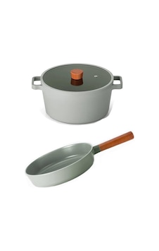 Neoflam Fika Gri 26cm Tencere & 26cm Tava Seti Neoflam Fika Gri 26cm Tencere & 26cm Tava Seti