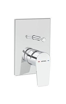 VitrA A43208 Flow Square Sıva Üstü Banyo Bataryası Krom VitrA A43208 Flow Square Sıva Üstü Banyo Bataryası Krom