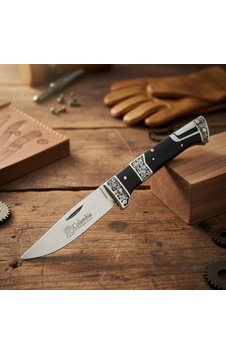 Knivox Columbia Company Mb3936-b Gravür İşlemeli Ahşap Kabze Kamp Çakısı Siyah Knivox Columbia Company Mb3936-b Gravür İşlemeli Ahşap Kabze Kamp Çakısı Siyah