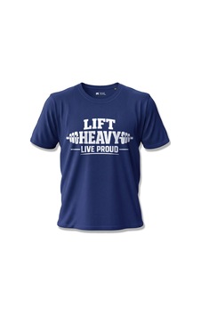 North Whiskers Lift Heavy Live Proud Halter Baskılı Spor Lacivert Unisex %100 Pamuk T-shirt Lacivert - 875708643 Lacivert - 875708643 Lacivert