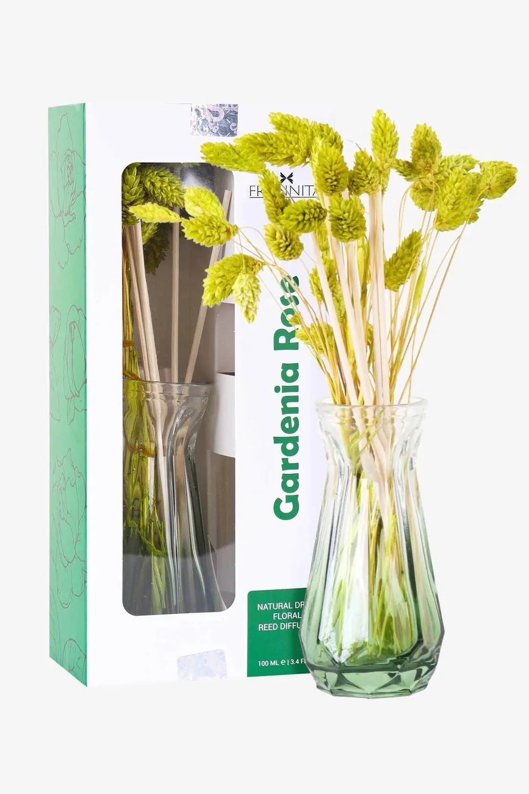 Frannita Gardenia Rose Cam Vazolu Çiçekli Refilli Dekoratif Oda Kokusu 100ml Adaçayı - Çiçeksi - Odunsu Frannita Gardenia Rose Cam Vazolu Çiçekli Refilli Dekoratif Oda Kokusu 100ml Adaçayı - Çiçeksi - Odunsu