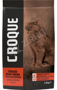 Croque Tavuk Etli Kısırlaştırılmış Kedi Maması 1.5 Kg Croque Tavuk Etli Kısırlaştırılmış Kedi Maması 1.5 Kg