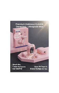 Bluetooth Kulaklık Kadın Erkek İos Android Uyumlu Dokunmatik Stereo Şeffaf Led Ekran Extra Bass Tws Pembe - 702797553 Bluetooth Kulaklık Kadın Erkek İos Android Uyumlu Dokunmatik Stereo Şeffaf Led Ekran Extra Bass Tws Pembe - 702797553