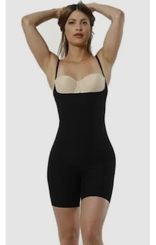 Form Angel 2010 Kadın Lazer Kesim Tam Boy Body Korse 2 Adet Sıyah