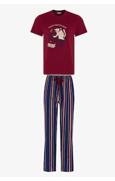 Penti Erkek Retro Groove Çizgili Pantolon Kısa Kollu Pijama Takımı Çok Renkli Penti Erkek Retro Groove Çizgili Pantolon Kısa Kollu Pijama Takımı Çok Renkli