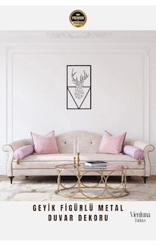 Premium Kalite Modern Stil Geyik Figürlü Metal Ev Ofis Duvar Dekoru