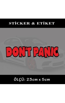 dont panıc oto sticker ön arka cam yazısı - tuning modifiye dont panıc oto sticker ön arka cam yazısı - tuning modifiye
