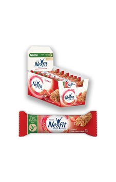 Nesfit Çilekli Tam Tahıllı Bar 23,5 Gr 16 Lı