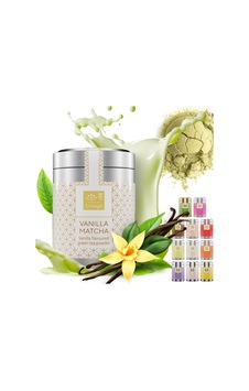 Uniqo Vanilya Aromalı Premium Japon Matcha Tozu 30 Gr Şeker İlavesiz Vegan, Metal Kutuda Bardak Poşet Çay Uniqo Vanilya Aromalı Premium Japon Matcha Tozu 30 Gr Şeker İlavesiz Vegan, Metal Kutuda Bardak Poşet Çay