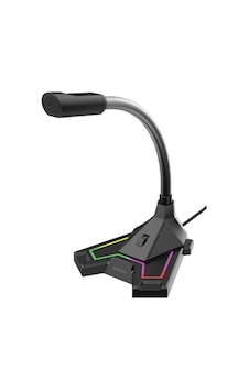 Polosmart Pgs402 Usb Kablolu Rgb Aydınlatma Masaüstü Gaming Oyuncu Mikrofon Siyah Polosmart Pgs402 Usb Kablolu Rgb Aydınlatma Masaüstü Gaming Oyuncu Mikrofon Siyah