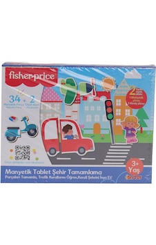 3127 Fisher Price Manyetik Tablet Şehir Tamamlama