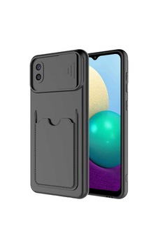 Galaxy A02 Kılıf Zore Kartix Kapak Siyah Galaxy A02 Kılıf Zore Kartix Kapak Siyah