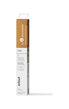 Cricut 2011834 Premium Vinil Kalıcı 30x120cm Dokulu Metalik Altın
