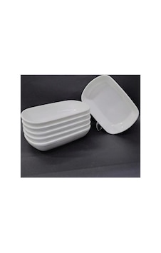 6 Adet Beyaz Melamin Kayık Tabak 14x10cm Orta Boy Salata Tabağı Beyaz 6 Adet Beyaz Melamin Kayık Tabak 14x10cm Orta Boy Salata Tabağı Beyaz