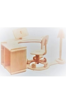 Ahşap 3d Puzzle Sekreter Masası Maketi Ahşap 3d Puzzle Sekreter Masası Maketi