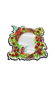 Desenli Aynalı Duvar Sticker Çok Renkli Desenli Aynalı Duvar Sticker Çok Renkli