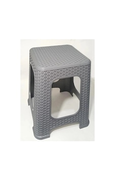 4 Adet Büyük Gri Kir Tutmaz 45 Cm Tabure Hasır Örg Cpr-6650-565f6