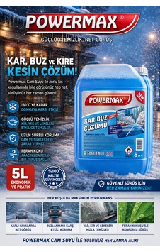 Powermax Kar Buz Solüsyonu 5l Kış Şartlarında Pratik Kullanım Diğer
