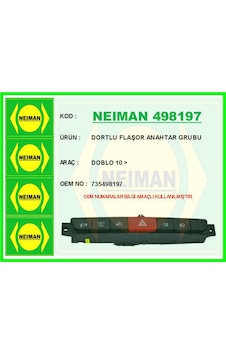 Dortlu Flaşor Anahtar Grubu Doblo Gldısptm - 42 10 - Çok Renkli Dortlu Flaşor Anahtar Grubu Doblo Gldısptm - 42 10 - Çok Renkli
