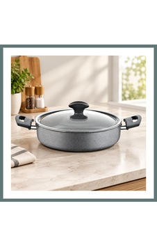 Ventra Granit Basık Karnıyarık Tencere 24 Cm Ventra Ventra Granit Basık Karnıyarık Tencere 24 Cm Ventra