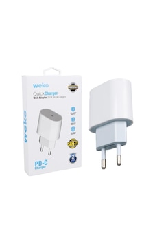 Weko Pd Apple Uyumlu iPhone Type-c Hızlı Şarj Başlığı - 20 Watt-1178 Weko Pd Apple Uyumlu iPhone Type-c Hızlı Şarj Başlığı - 20 Watt-1178