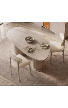 Lumi Mdf Yemek Masası +6 Sandelye Aytaşı Lumi Mdf Yemek Masası +6 Sandelye Aytaşı