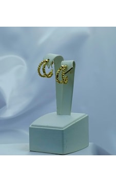 Yeni Sezon Vip Seri Paslanmaz Çelik Dorika'lı Altın Kaplama Küpe Gold Yeni Sezon Vip Seri Paslanmaz Çelik Dorika'lı Altın Kaplama Küpe Gold