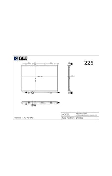 Kale 2043011ab Radyatör P307 1.4 İe-xsara-berlingo 1.6 İe 16v 1 Sıra Alb Sistem 1333.15-1330.y6 Kale 2043011ab Radyatör P307 1.4 İe-xsara-berlingo 1.6 İe 16v 1 Sıra Alb Sistem 1333.15-1330.y6