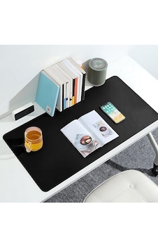 Çift Renk Dikişli Pu Deri Masa Matı 80x40 Cm Mousepad, Su Geçirmez Masa Sümeni, Çift Taraflı Kullanım, Dizüstü Bilgisayar/ofis/ev İçin, Kaymaz Taban Siyah Ve Koyu Gri Çift Renk Dikişli Pu Deri Masa Matı 80x40 Cm Mousepad, Su Geçirmez Masa Sümeni, Çift Taraflı Kullanım, Dizüstü Bilgisayar/ofis/ev İçin, Kaymaz Taban Siyah Ve Koyu Gri