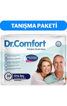 Dr.Comfort Yetişkin Bel Bağlamalı Hasta Bezi M 30'Lu Dr.Comfort Yetişkin Bel Bağlamalı Hasta Bezi M 30'Lu