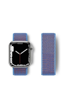 Apple Watch Uyumlu 42mm Hasırlı Cırtcırtlı Kordon - Mor Apple Watch Uyumlu 42mm Hasırlı Cırtcırtlı Kordon - Mor