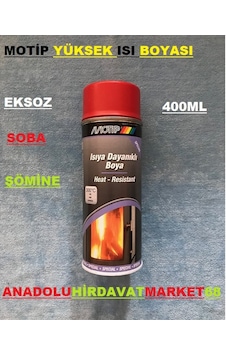 Motip Isıya Dayanıklı Sprey Boya Eksoz ve Soba Boyası 300Derece K Motip Isıya Dayanıklı Sprey Boya Eksoz ve Soba Boyası 300Derece K