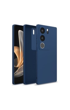 Vivo V29 Pro Uyumlu Silikon Kılıf - Kamera Korumalı Esnek Pastel Renk Kapak - Lacivert Vivo V29 Pro Uyumlu Silikon Kılıf - Kamera Korumalı Esnek Pastel Renk Kapak - Lacivert