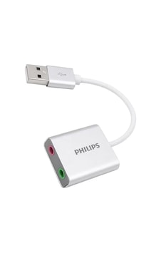 Sh Philips Swr1656y/93 Usb Harici Stereo Ses Kartı Dönüştürücü Adaptör 3.5mm Mikrofon Hoparlör Çıkışlı Naj Sh Philips Swr1656y/93 Usb Harici Stereo Ses Kartı Dönüştürücü Adaptör 3.5mm Mikrofon Hoparlör Çıkışlı Naj