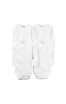 Carter's Uzun Kollu 4'lü Bebek Body - 1L930610 Beyaz Carter's Uzun Kollu 4'lü Bebek Body - 1L930610 Beyaz