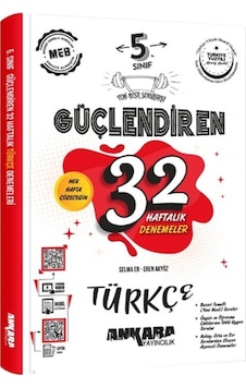 Ankara Yayıncılık 5. Sınıf Türkçe Güçlendiren 32 Haftalık Denemeleri Ankara Yayıncılık 5. Sınıf Türkçe Güçlendiren 32 Haftalık Denemeleri