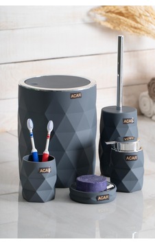 Akr-06468/8 Astoria 5 Parça Banyo Seti - Gri Akr-06468/8 Astoria 5 Parça Banyo Seti - Gri