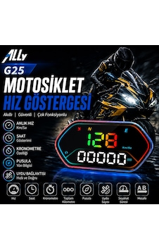 Ally Hud G25 Obd2 + Gps Head Up Display Hud, Dijital Hız Göstergesi - Motosiklet İle Uyumlu Ally Hud G25 Obd2 + Gps Head Up Display Hud, Dijital Hız Göstergesi - Motosiklet İle Uyumlu