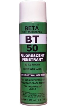 Beta Bt-50 Fluorescent Penetrant Sprey Beta Bt-50 Fluorescent Penetrant Sprey