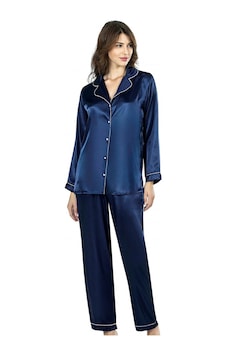 Aria's Closet Arias Closet Lacivert İkili Saten Gecelik Pijama Takımı 7647 Lacivert Aria's Closet Arias Closet Lacivert İkili Saten Gecelik Pijama Takımı 7647 Lacivert
