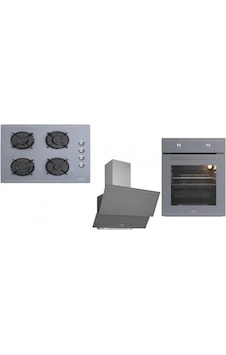 Luno L501S04 - L638501 - 3481.6.147.03 Gri Ankastre Set Luno L501S04 - L638501 - 3481.6.147.03 Gri Ankastre Set