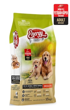 Energy Sığır Etli Yetişkin Köpek Maması 2 x 15 KG Energy Sığır Etli Yetişkin Köpek Maması 2 x 15 KG