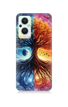 Oppo Reno 7 Lite Uyumlu Hayat Ağacı Ve Gece Gündüz Desenli Silikon Kılıf Çok Renkli Oppo Reno 7 Lite Uyumlu Hayat Ağacı Ve Gece Gündüz Desenli Silikon Kılıf Çok Renkli