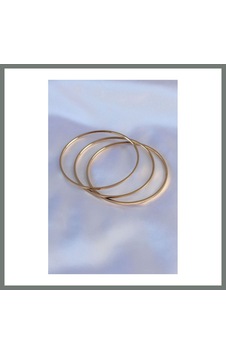 Mmb-trade 316l Çelik Gold Renk Ajda Model Kadın 65 Mm Bilezik Mmbz