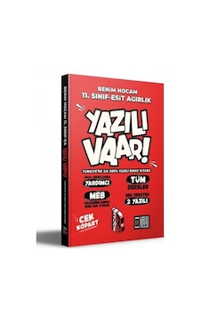 11.Sınıf Yazılı Vaar - Eşit Ağırlık Benim Hocam Yayınları 11.Sınıf Yazılı Vaar - Eşit Ağırlık Benim Hocam Yayınları