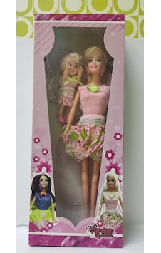 Vardem Oyuncak Bebek Anne Ve Kızı Taçlı Evcilik Oyuncakları