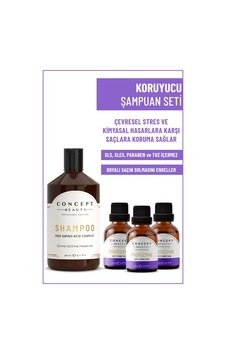 Concept Beauty Koruyucu Şampuan 240 ML + Protective Koruyucu Shot 3 x 20 ML Concept Beauty Koruyucu Şampuan 240 ML + Protective Koruyucu Shot 3 x 20 ML