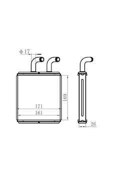 Orıs Kkı001026 Kalorıfer Radyatoru Kıa Bongo 170x165x26 Orıs Kkı001026 Kalorıfer Radyatoru Kıa Bongo 170x165x26